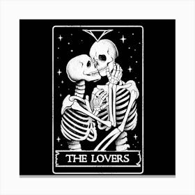 The Lovers - Death Skull Valentines Gift 1 Canvas Print