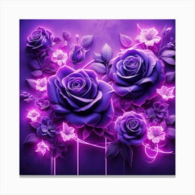 Purple Roses 34 Canvas Print