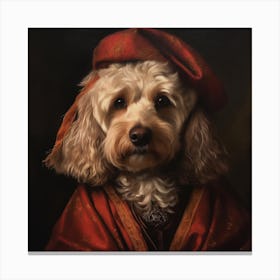 Portrait Of A Cockapoo (Old Master) Canvas Print