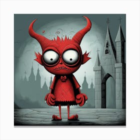 Devil In The Castle Canvas Print