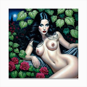 Sex And Roses 1 Canvas Print