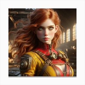 Steampunk Girl 23 Canvas Print