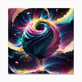 Psychedelic Swirl Canvas Print