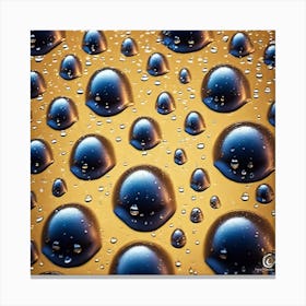Realistic Rain Drops Flat Surface Pattern For Background Use Haze Ultra Detailed Film Photography (7) Canvas Print