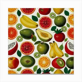 Fruit Print Canvas Print