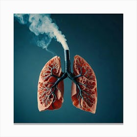 Lungs Stock Videos & Royalty-Free Footage 1 Canvas Print