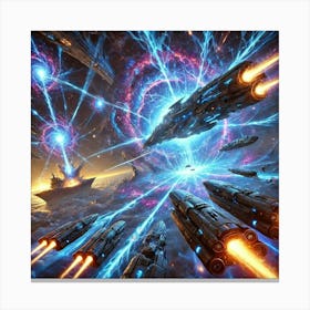 A Vivid Depiction Of Dimensional Collapse Torpedoe Canvas Print