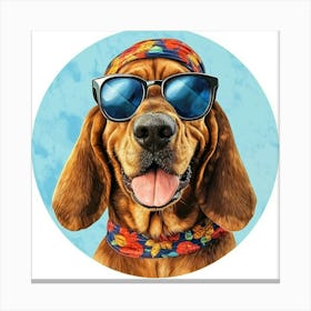 Dog In Sunglasses 1 Canvas Print