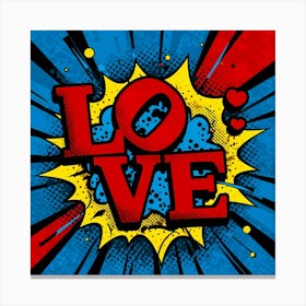 Love Comic Print Stampe su tela