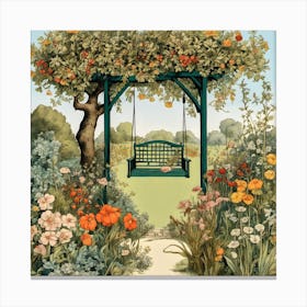 Garden Swing Canvas Print