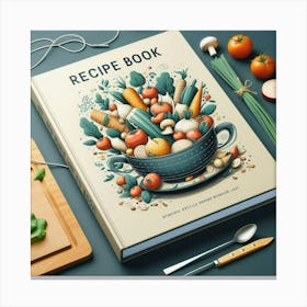 Recipe Book Canvas Print