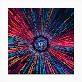 Abstract Coding Background 2 Canvas Print