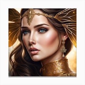 Aphrodite Golden Fairy Canvas Print