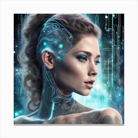 Futuristic Woman 1 Canvas Print