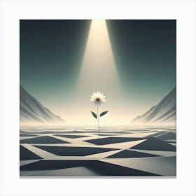 Flower In The Desert Canvas Print