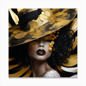 Gold Hat 3 Canvas Print