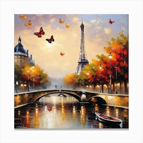 Paris At Night 1 Canvas Print