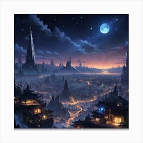 Fantasy City 2 Canvas Print