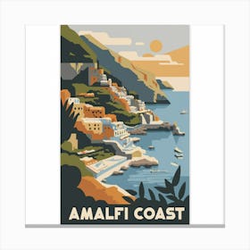 Amalfi Coast Italia Travel Canvas Print