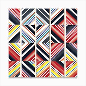 Zigzag Abstract Pattern Canvas Print