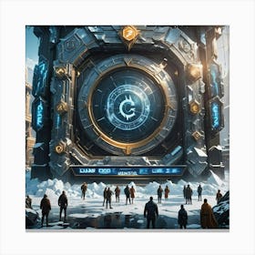 Futuristic City Canvas Print