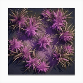 Purple Plants Canvas Print