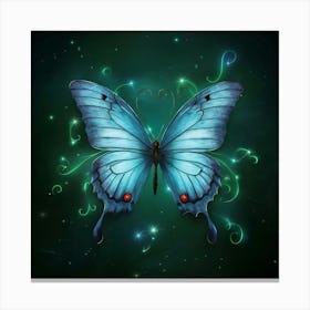 Blue Butterfly Canvas Print