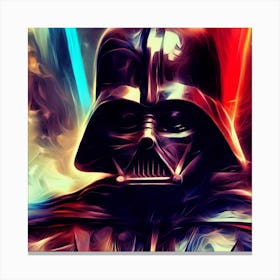Darth Vader Abstract Art Print Canvas Print