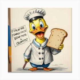 Donald Duck 12 Canvas Print