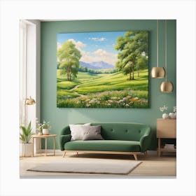 Landscape Painting Canvas Print