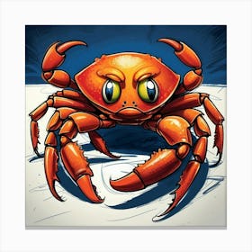 Crab Illustration 1 Canvas Print