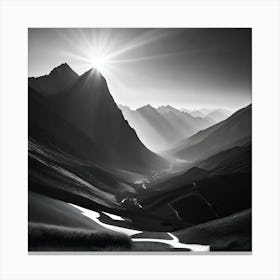 Tibetan Mountains 3 Canvas Print