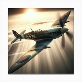 World War Ii Spitfire Canvas Print