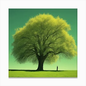 minimalistic Tree Canvas Print