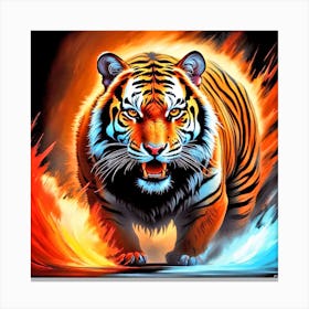 Fire Tiger Canvas Print