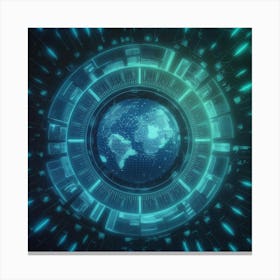 Futuristic World Canvas Print