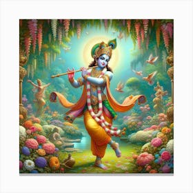 Lord Krishna 18 Canvas Print