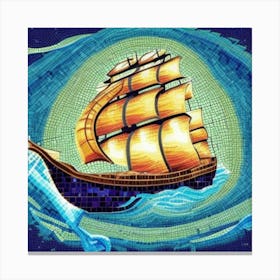 Ship In The Sky Canvas Print