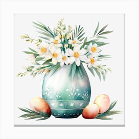 Easter Flowers In A Vase 2 Canvas Print