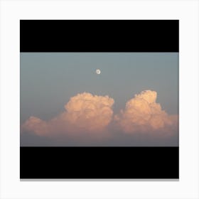 Moon Over Clouds Canvas Print