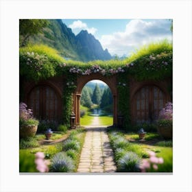 Garden Path Canvas Print