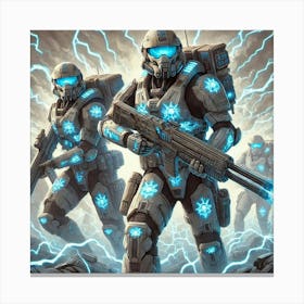 Ionosphere Storm Troopers Converted Canvas Print