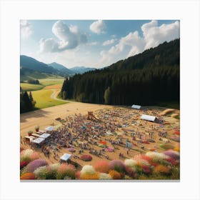 Festival In The Mountains Canvas Print