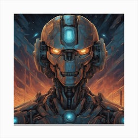 Futuristic Robot 3 Canvas Print