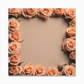 Frame Of Roses 6 Canvas Print