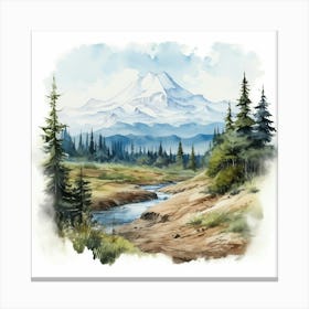 Watercolor Painting Canvas Print