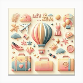 Let's Love Canvas Print