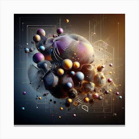 Abstract Spheres Canvas Print