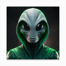 Alien Head 5 1 Canvas Print