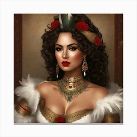 Mexican Beauty Portrait 12 Canvas Print